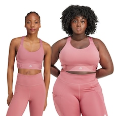 Top Fitness Alto Suporte adidas FastImpact Luxe Run - Feminino