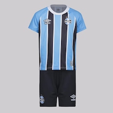 Kit Uniforme de Futebol do Grêmio I 2025 Umbro - Infantil