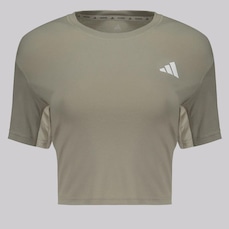 Blusa Cropped adidas Essentials 3 Stripes - Feminina