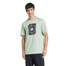 Camiseta adidas M/C Gráfica Camo Masculino