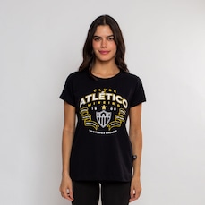 Camiseta do Atlético Mineiro Baby Look Surf Center Oficial Galo Forte - Feminina