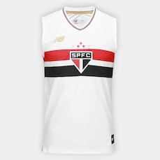 Camisa Masculina do São Paulo New Balance 2025 Uniforme 1 Regata Torcedor