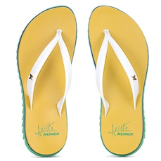 Chinelo Kenner Ibiza Brasil Anitta Amarelo Verde e Azul - Feminino