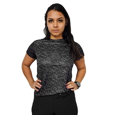 Camisa do Corinthians Baby Look Raglan Coimbra Feminina