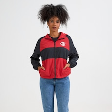 Jaqueta Corta Vento Feminina do Flamengo Wind Rubro-Negro Braziline