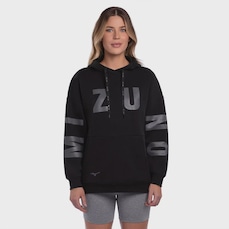 Blusão de Moletom Feminino Mizuno Canguru Sportstyle