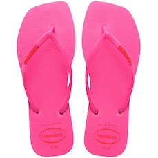 Chinelo Havaianas Slim Square Logo Pop Up Feminino