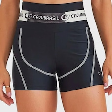 Mini Short Feminino Caju Barsil Atletika Com Elastico