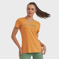 Camiseta Feminina Caju Brasil Uv Com Silk Fitness