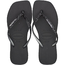 Chinelo de Dedo Feminino Havaianas Slim Square Sparkle Glitter