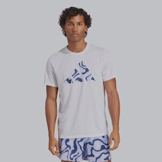 Camiseta Masculina adidas Run It Brand Love