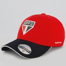 Boné Unissex do São Paulo Super Cap Silk Aba Curva