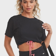 Blusa Cropped Feminina Caju Brasil Comfort Moletom