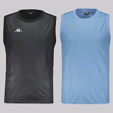 Kit 2 Regatas Kappa Nuuk Preta e Azul