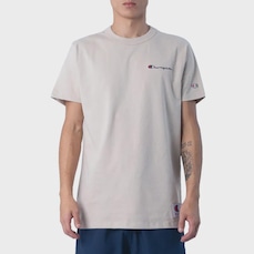 Camiseta Masculina Champion Mini Script Bordado