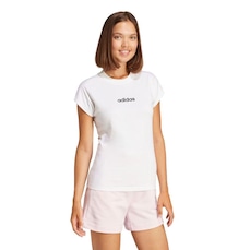 Camiseta Adidas MC Logo Linear Feminina