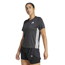 Camiseta Adidas MC Train Essentials 3 Stripes Feminino