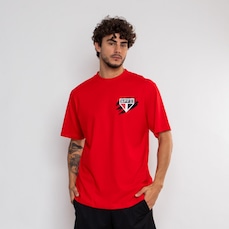 Camiseta do São Paulo Surf Center Street Oficial Escudo Masculina