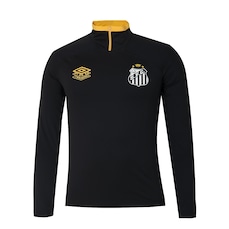 Blusa do Santos Umbro 2025 Treino Manga Longa Masculina