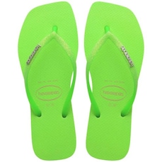 Chinelo Havaianas Slim Square Glitter Neon Feminino
