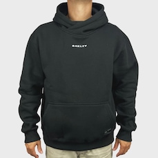 Blusão de Moletom Canguru Masculino Oakley Big Medusa Blackout