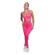 Conjunto Top bojo Costa Cruzada e Calça Suplex Vekyo Feminino