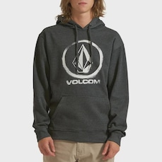 Blusão de Moletom Masculino Volcom Stone Logo Canguru
