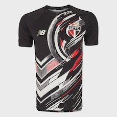 Camisa Pré-Jogo Masculina do São Paulo 2025 New Balance