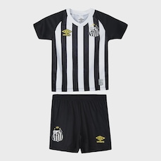 Kit Uniforme de Futebol Infantil do Santos Umbro 2025