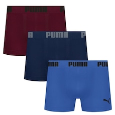 Cueca Boxer Puma Sem Custura - 3 Unidades - Masculina