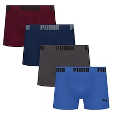 Cueca Boxer Puma Sem Custura - 4 Unidades - Masculina