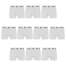 Cueca Boxer Polo Wear - 10 Unidades - Masculina