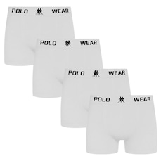 Cueca Boxer Polo Wear - 4 Unidades - Masculina