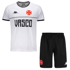 Conjunto do Vasco da Gama Kappa Supporter Infantil
