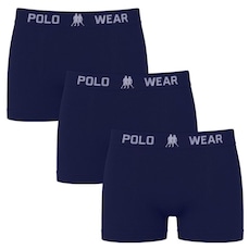 Cueca Boxer Polo Wear Basic - 3 Unidades - Infantil