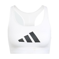 Top Feminino adidas Logo Powereact Suporte Médio