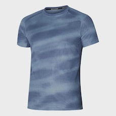 Camiseta Mizuno DryAeroFlow Graphic Corrida Masculina