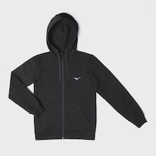 Blusão de Moletom Infantil Mizuno com Capuz Zipper