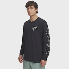 Camiseta Manga Longa Under Armour Outdoor Graphic Treino Masculina