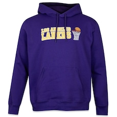 Blusão de Moletom Canguru Masculino New Era Los Angeles Lakers Core Programa