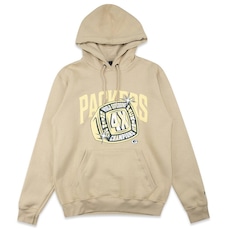 Blusão de Moletom Canguru Masculino New Era Green Bay Packers Core Programa