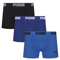 Kit 3 Cuecas Puma Boxer Sem Custura Masculina