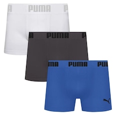 Kit 3 Cuecas Puma Boxer Sem Custura Masculina
