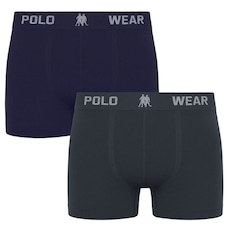 Kit 2 Cuecas Boxer Polo Wear Masculina