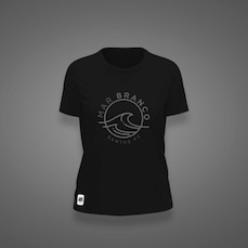 Camiseta do Santos Mar Branco Estampa Zé Carretilha Feminina