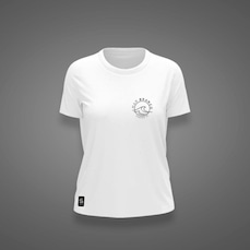 Camiseta do Santos Zé Carretilha Mar Branco Feminina