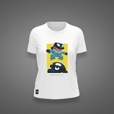 Camiseta do Santos Baleinha e Baleião Zé Carretilha Feminina