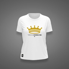 Camiseta do Santos Eterno Rei Estampa Zé Carretilha Feminina
