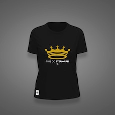 Camiseta do Santos Eterno Rei Estampa Zé Carretilha Feminina