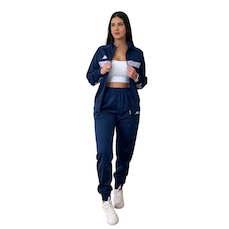 Agasalho Jaqueta Calça Esportivo Elanca Kappa Feminino
